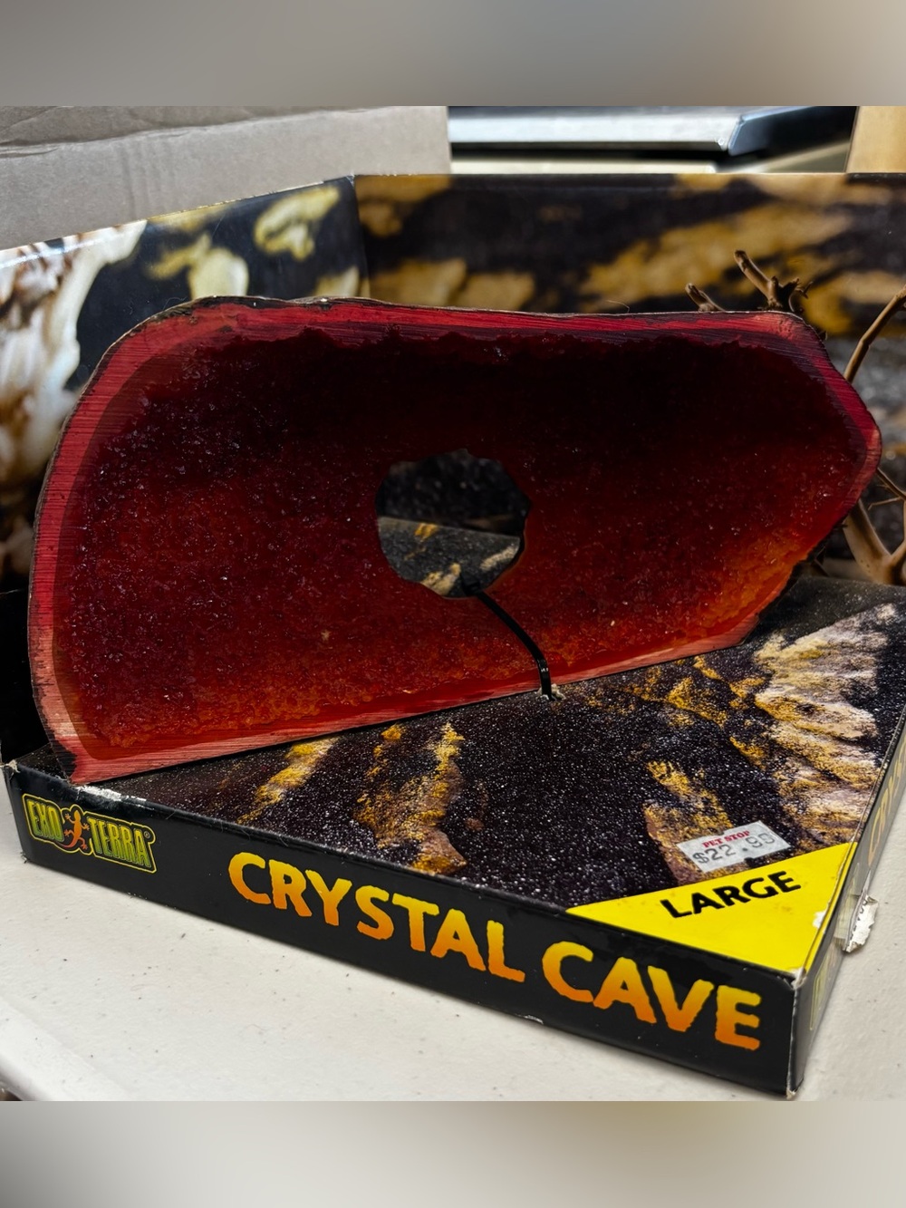Exo Terra Large Crystal Cave Reptile Tank Decor